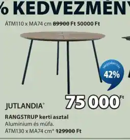 JYSK JUTLANDIA RANGSTRUP kerti asztal ajánlat