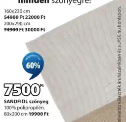 JYSK SANDFIOL szőnyeg ajánlat