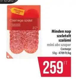 Coop Minden nap szeletelt szalámi ajánlat