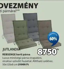 JYSK JUTLANDIA REBSENGE kerti párna ajánlat