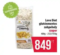 Coop Love Diet gluténmentes zabpehely ajánlat