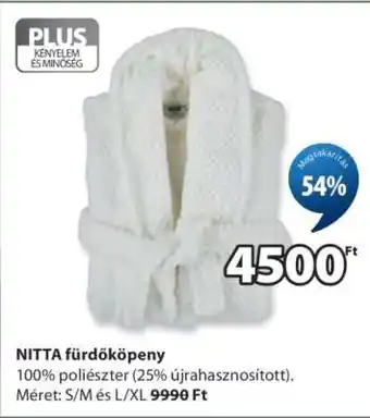 JYSK NITTA fürdőköpeny ajánlat