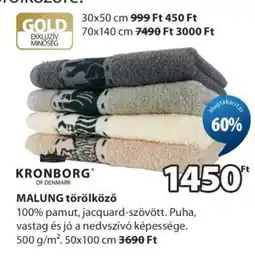 JYSK KRONBORG MALUNG törölköző ajánlat