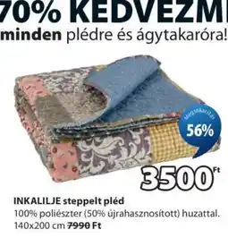 JYSK INKALILJE steppelt pléd ajánlat