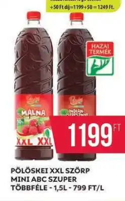 Coop Pölöskei XXL szörp ajánlat