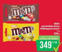 Coop M&M's tejcsokoládés drágé, földimogyorós drágé ajánlat