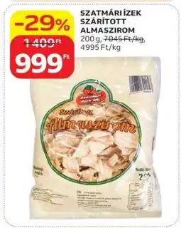 Auchan SZATMÁRI ÍZEK SZÁRÍTOTT ALMASZIROM ajánlat