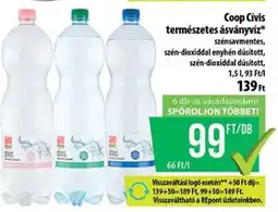 Coop Coop Cívis természetes ásványvíz ajánlat