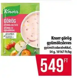 Coop Knorr görög gyümölcsleves ajánlat