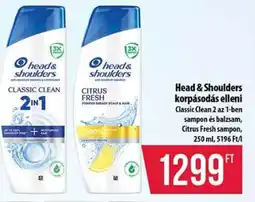 Coop Head & Shoulders korpásodás elleni ajánlat