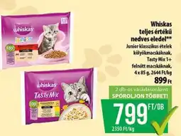 Coop Whiskas teljes értékű nedves eledel ajánlat