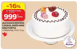 Auchan AUCHAN KEDVENC CSOKOLÁDÉS MINI DÍSZTORTA ajánlat