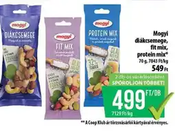 Coop Mogyi diákcsemege, fit mix, protein mix ajánlat