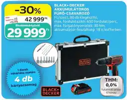 Auchan Black+Decker akkumulátoros fúró-csavarozó ajánlat