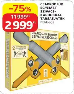 Auchan CSAPKODJUK EGYMÁST SZIVACS-KARDOKKAL TÁRSASJÁTÉK ajánlat