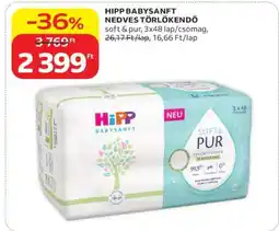 Auchan HIPP BABYSANFT NEDVES TÖRLŐKENDŐ ajánlat