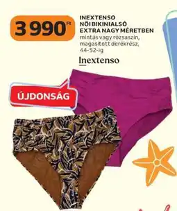 Auchan INEXTENSO NŐI BIKINIALSÓ EXTRA NAGY MÉRETBEN ajánlat