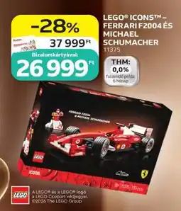 Auchan LEGO ICONS – FERRARI F2004 ÉS MICHAEL SCHUMACHER ajánlat