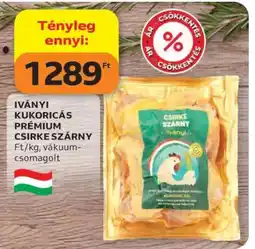 Auchan IVÁNYI KUKORICÁS PRÉMIUM CSIRKE SZÁRNY ajánlat