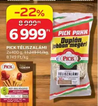 Auchan PICK Téliszalámi ajánlat