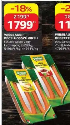 Auchan Wiesbauer Bécsi Hosszú Virsli ajánlat