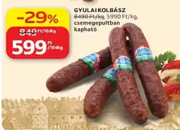 Auchan Gyulai kolbász ajánlat