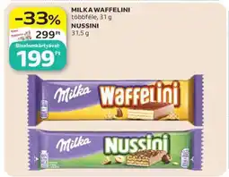 Auchan MILKA WAFFELINI, NUSSINI ajánlat