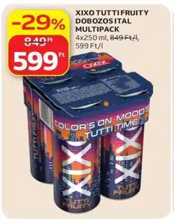 Auchan XIXO TUTTI FRUITY DOBOZOS ITAL MULTIPACK ajánlat