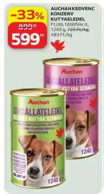 Auchan AUCHAN KEDVENC KONZERV KUTYAELEDEL ajánlat