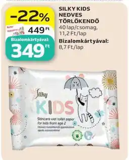 Auchan SILKY KIDS NEDVES TÖRLŐKENDŐ ajánlat