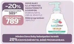 Auchan DOVE BABY ILLATMENTES BABAFÜRDETŐ & SAMPON ajánlat