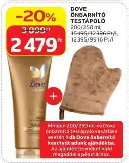 Auchan Dove Önbarnító Testápoló ajánlat