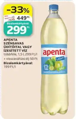 Auchan Apenta Szénsavas Üdítőital vagy Ízesített Víz ajánlat