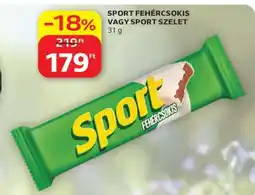 Auchan SPORT FEHÉRCSOKIS VAGY SPORT SZELET ajánlat