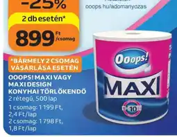 Auchan Ooops! Maxi vagy Maxi Design Konyhai Törlőkendő ajánlat
