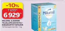 Auchan MILUMIL 3 JUNIOR TEJALAPÚ ANYATEJ-KIEGÉSZÍTŐ TÁPSZER ajánlat