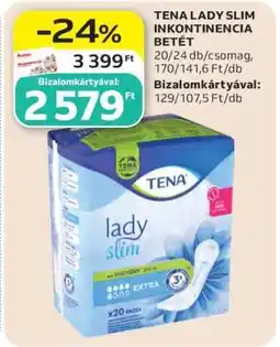 Auchan TENA Lady Slim Inkontinencia Betét ajánlat