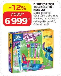 Auchan DISNEY STITCH TOLLKÉSZÍTŐ-KÉSZLET ajánlat