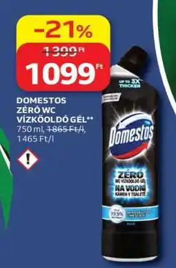 Auchan Domestos Zéró WC Vízkoóldó Gél ajánlat