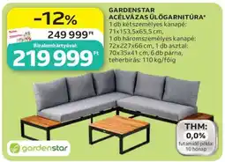 Auchan GARDENSTAR ACÉLVÁZAS ÜLŐGARNITÚRA ajánlat