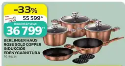 Auchan BERLINGER HAUS ROSE GOLD COPPER INDUKCIÓS EDÉNYGARNITÚRA ajánlat