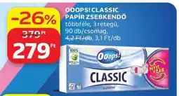 Auchan Ooops! Classic papír zsebkendő ajánlat