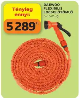 Auchan DAEWOO FLEXIBILIS LOCSOLÓTÖMLŐ ajánlat