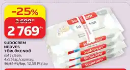 Auchan Sudocrem nedves törlőkendő ajánlat