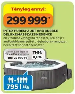 Auchan INTEX Purespa Jet and Bubble Deluxe Masszázsmedence ajánlat
