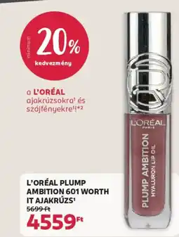 Rossmann L'Oréal Plump Ambition ajakrúzs ajánlat