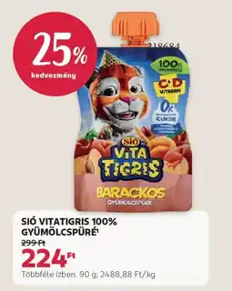 Rossmann Sió Vitatigris 100% gyümölcspüré ajánlat