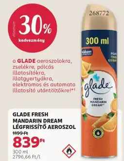 Rossmann Glade Fresh Mandarin Dream légfrissítő aeroszol ajánlat