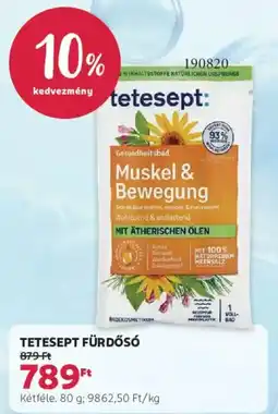 Rossmann Tetesept fürdősó ajánlat