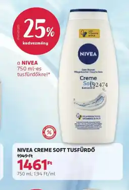 Rossmann Nivea Creme Soft tusfürdő ajánlat